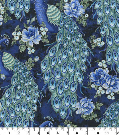 peacock metallic fabric|peacock fabric joann's.